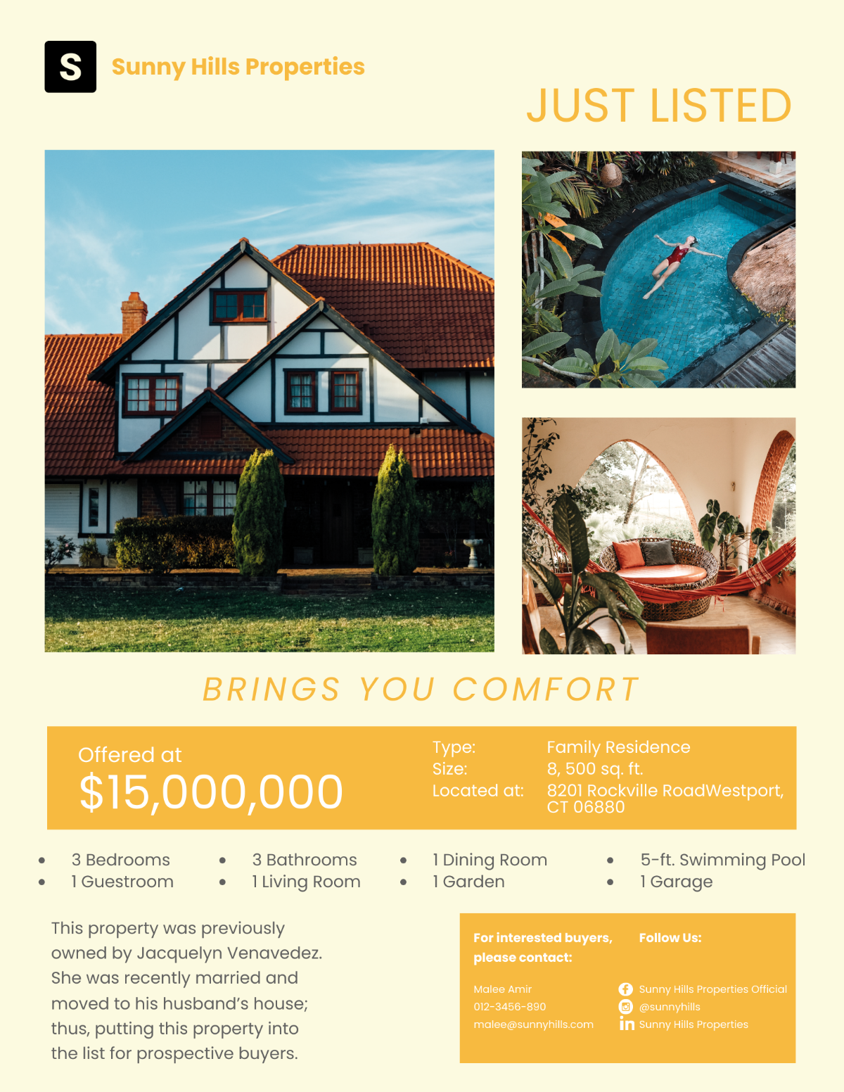 Real Estate Just Listed Flyer