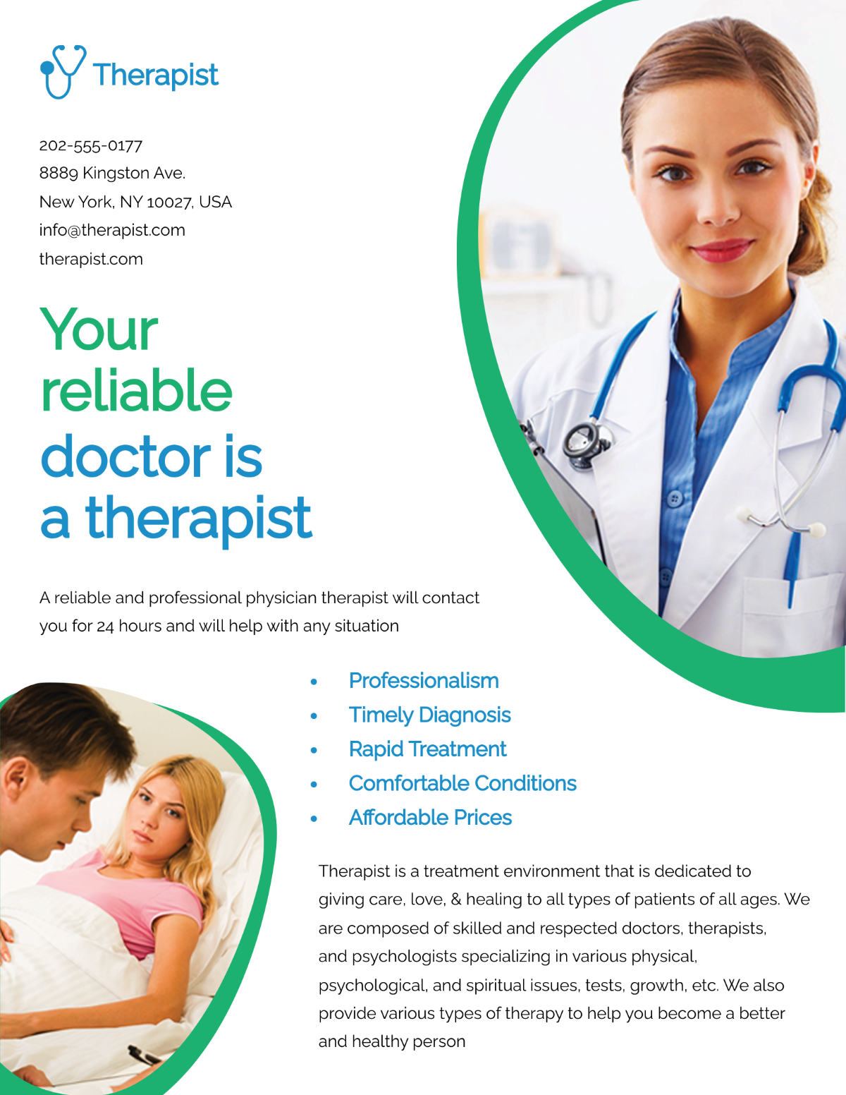Free Therapist Flyer Template