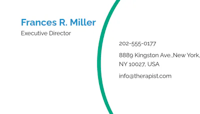 Free Therapist Business Card Template to Edit Online