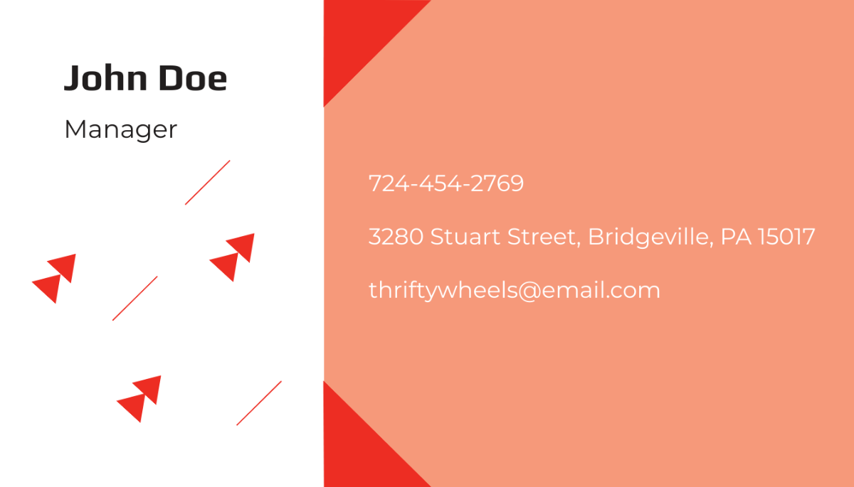 Car Dealership Business card