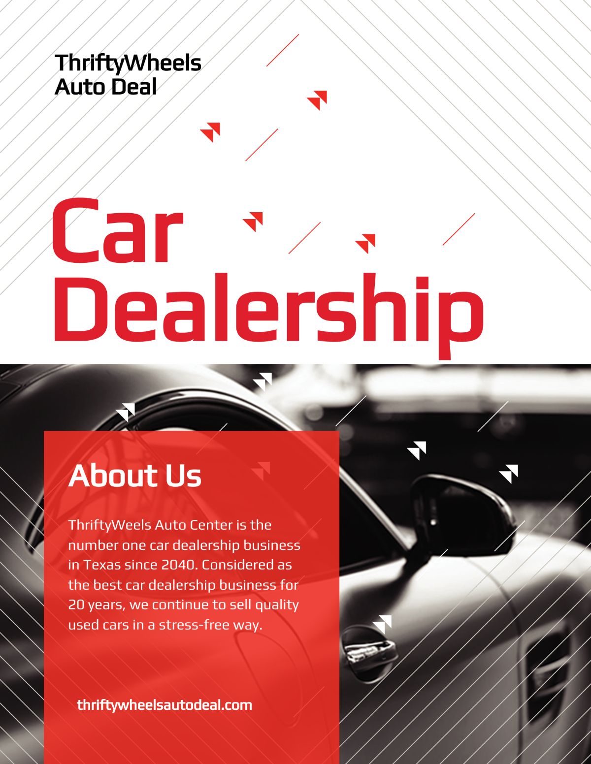 Free Car Dealership Pamphlet Template