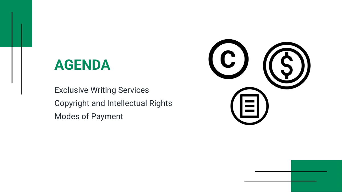 Freelance Writer Presentation Template to Edit Online