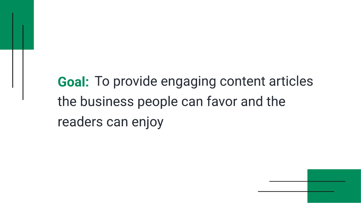 Freelance Writer Presentation Template to Edit Online