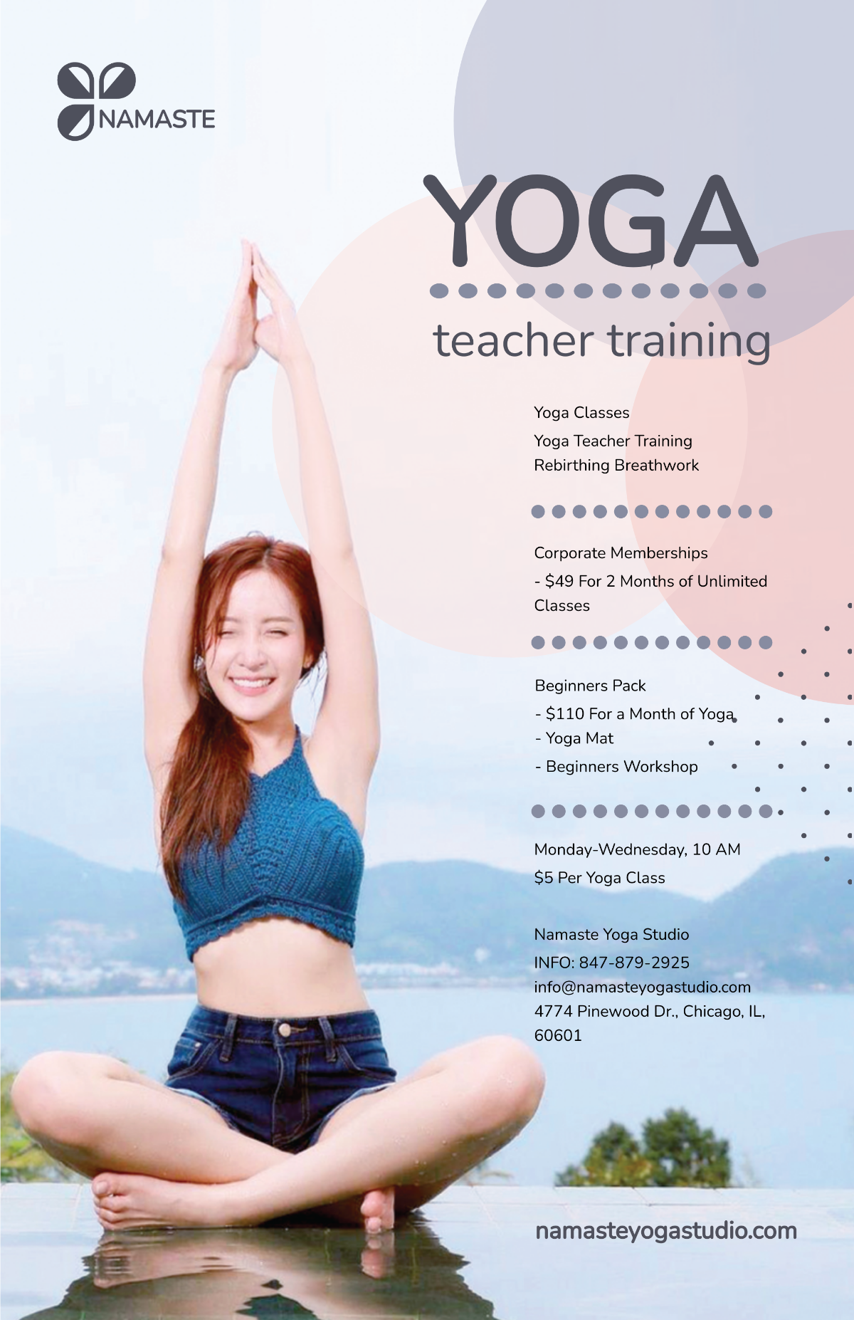 Yoga Instructor Poster Template