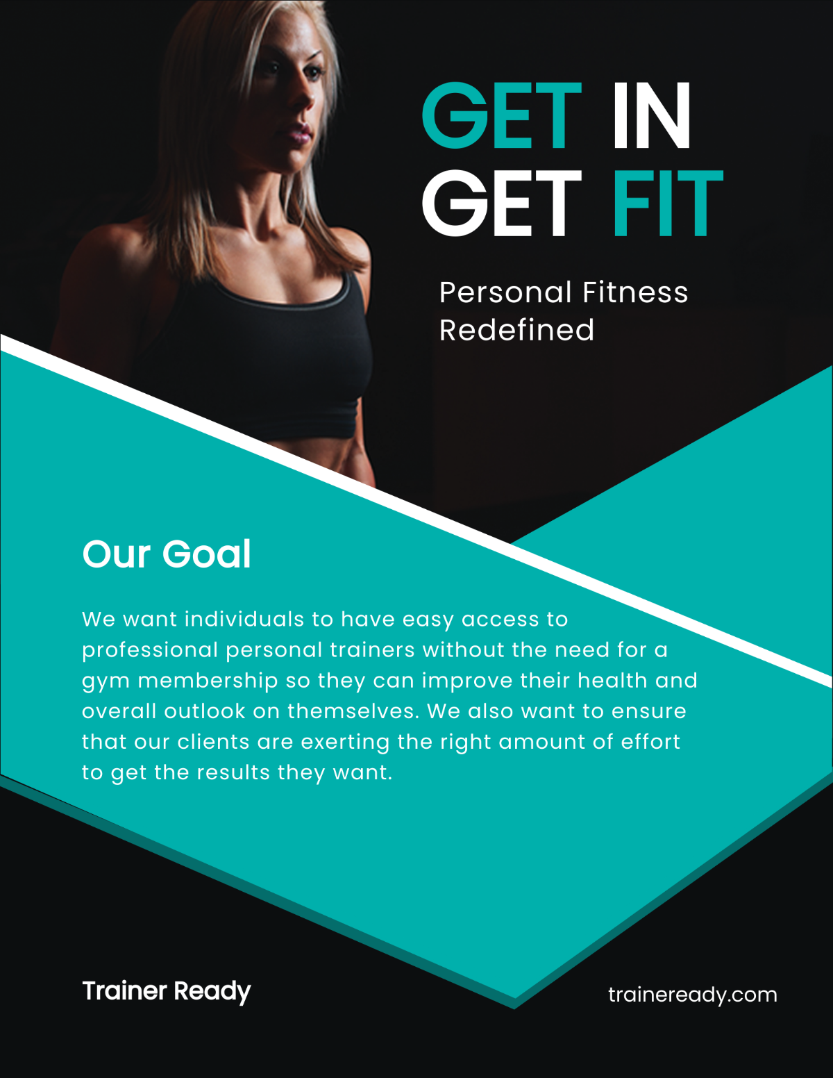 Personal Trainer Pamphlet Template