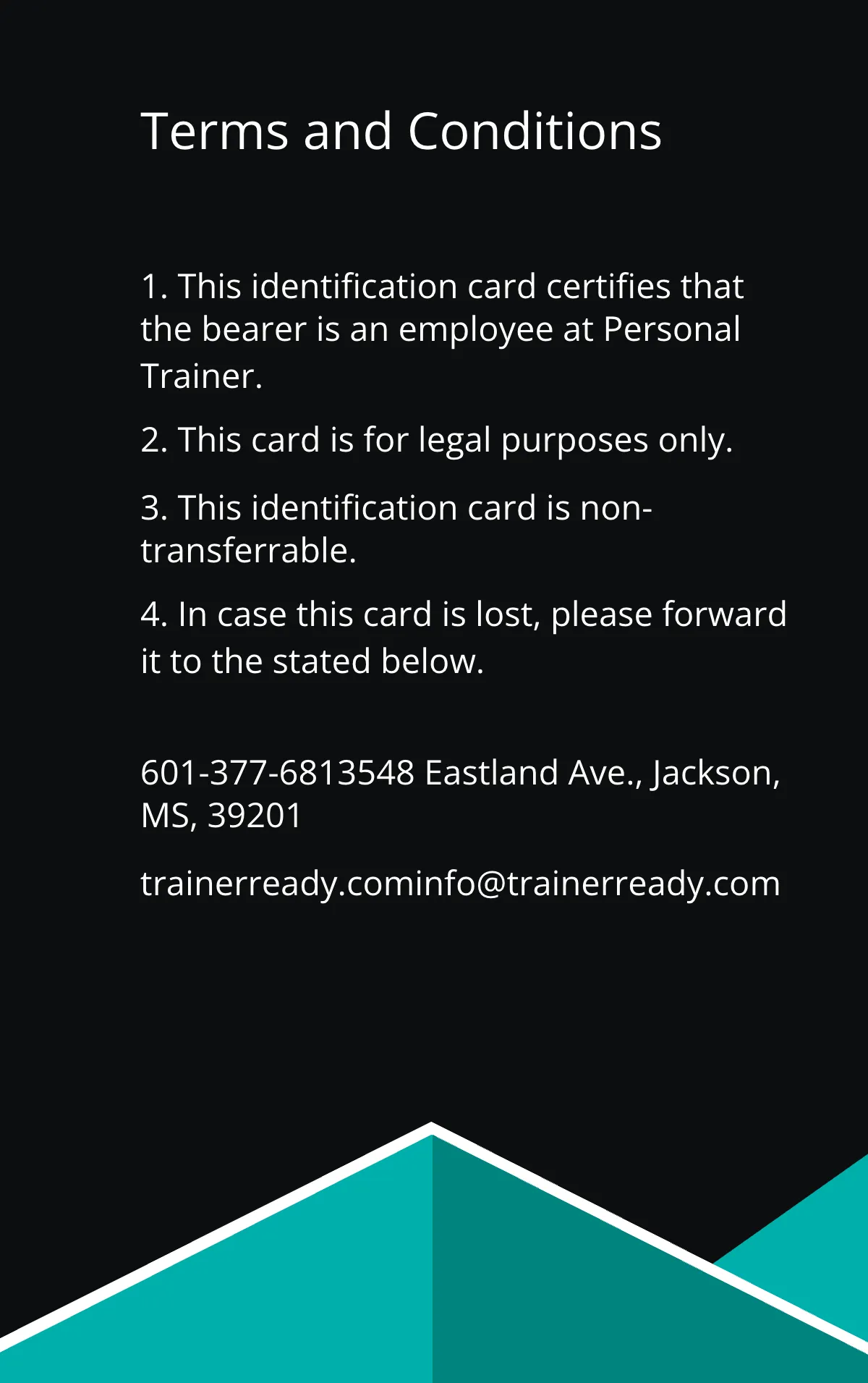 Free Personal Training ID Card Template to Edit Online