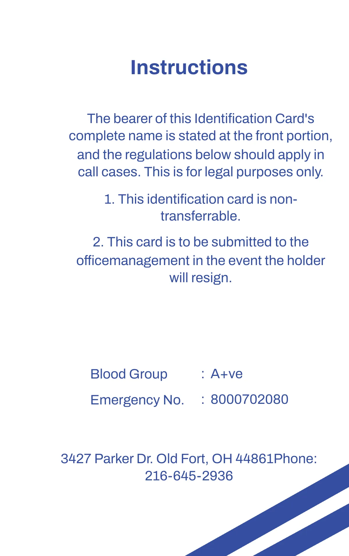 Free Startup ID Card Template to Edit Online