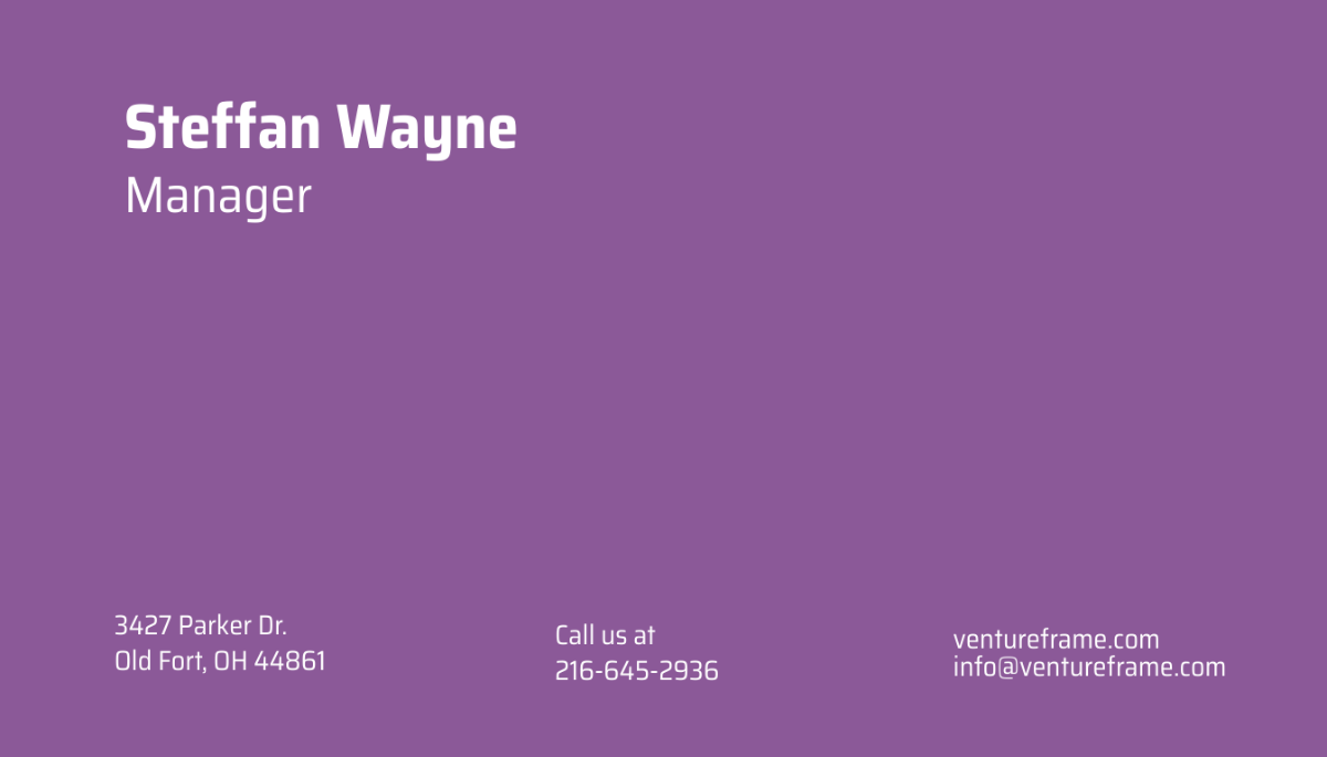 Editable Startup Business Card