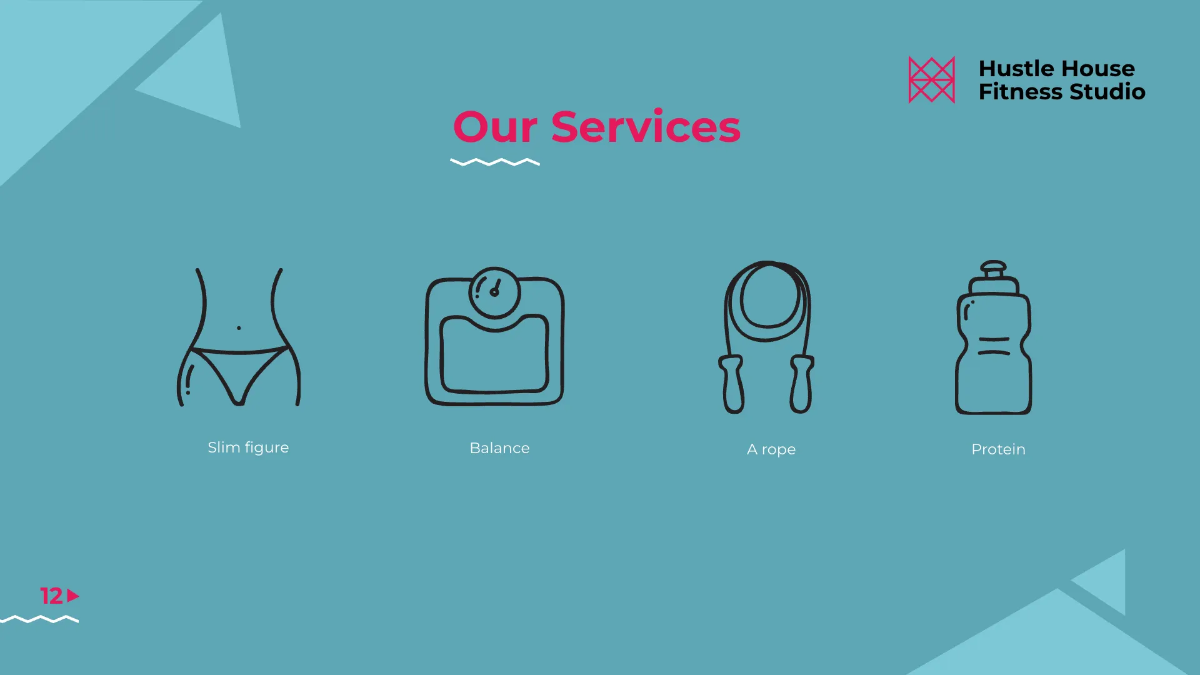 Free Fitness Studio Presentation Template to Edit Online