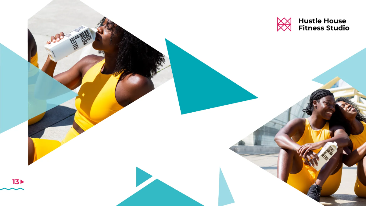 Free Fitness Studio Presentation Template to Edit Online