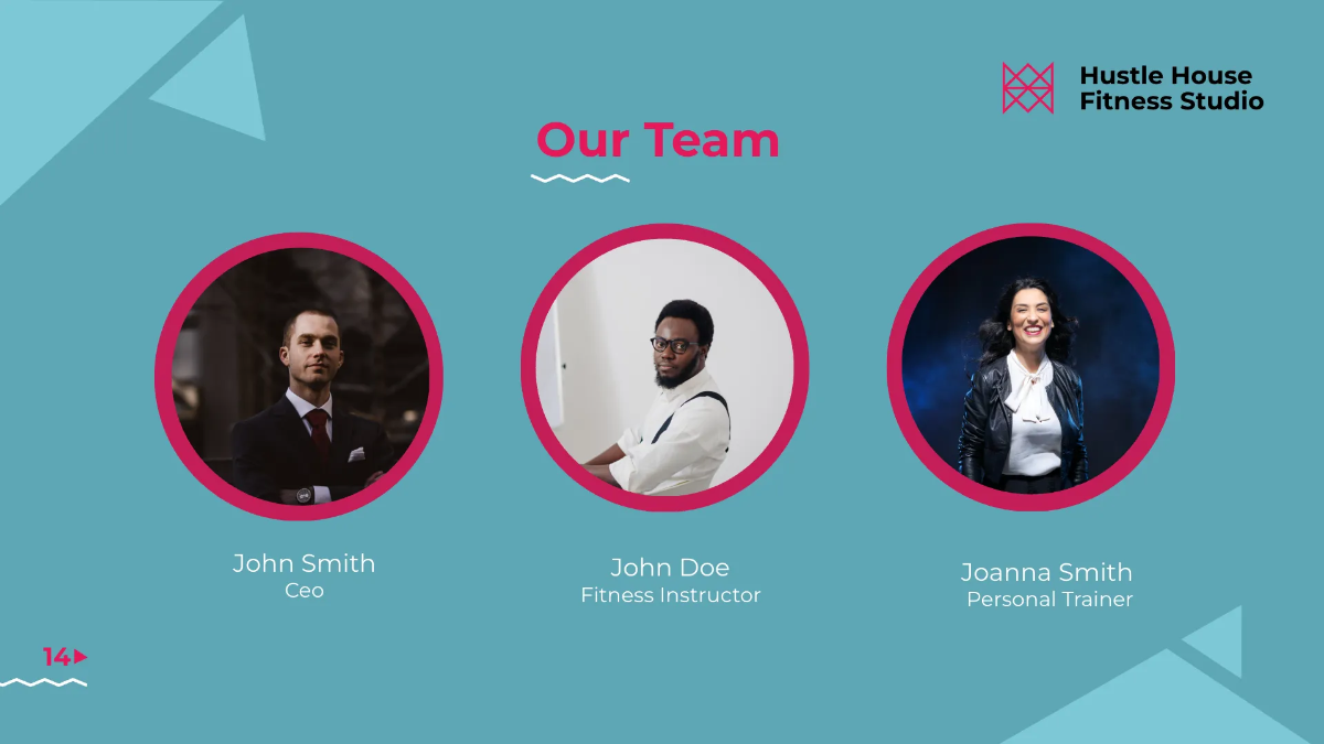 Free Fitness Studio Presentation Template to Edit Online