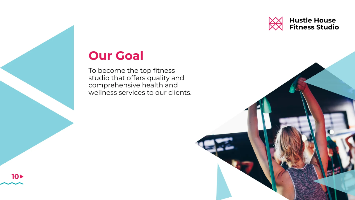 Free Fitness Studio Presentation Template to Edit Online