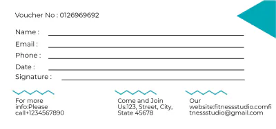 Free Fitness Studio Voucher Template to Edit Online