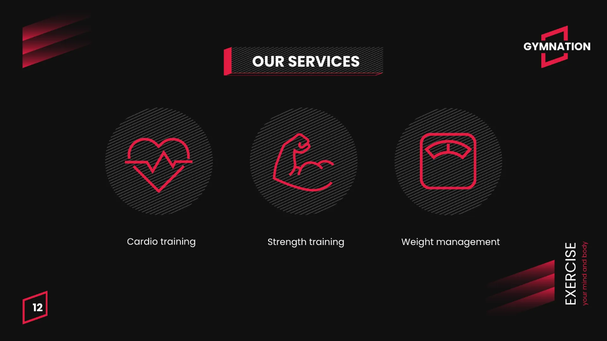 Free Gym Promotion Presentation Template to Edit Online