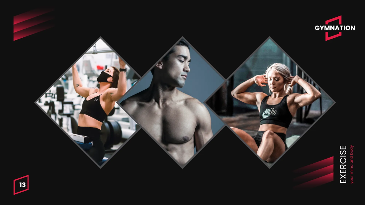 Free Gym Promotion Presentation Template to Edit Online