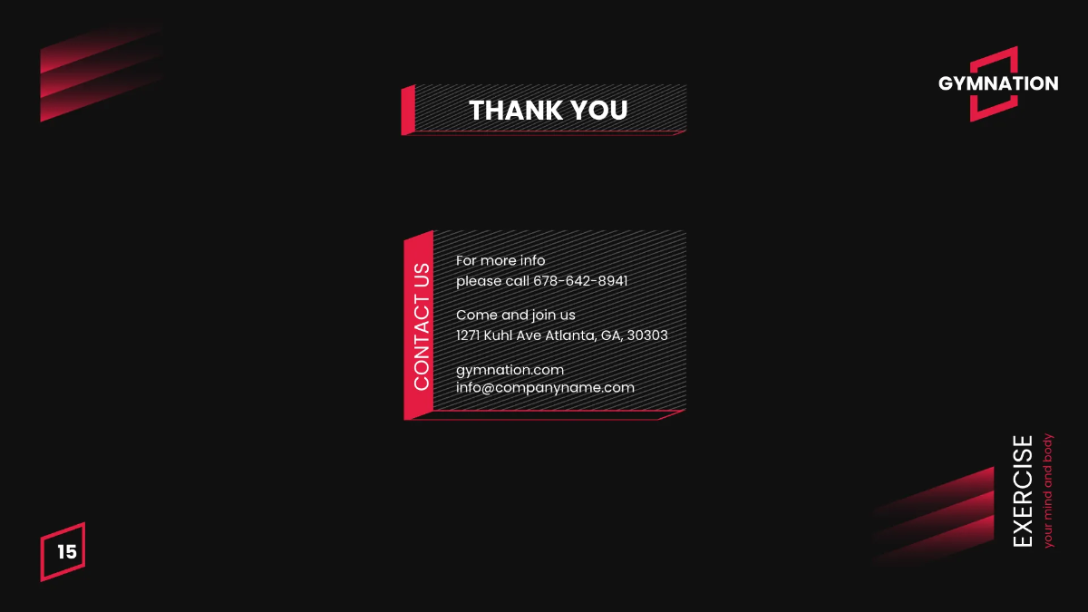 Free Gym Promotion Presentation Template to Edit Online