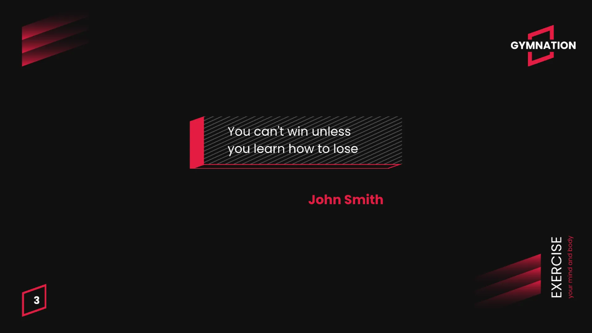 Free Gym Promotion Presentation Template to Edit Online