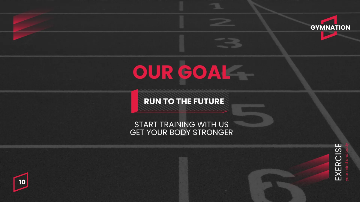 Free Gym Promotion Presentation Template to Edit Online