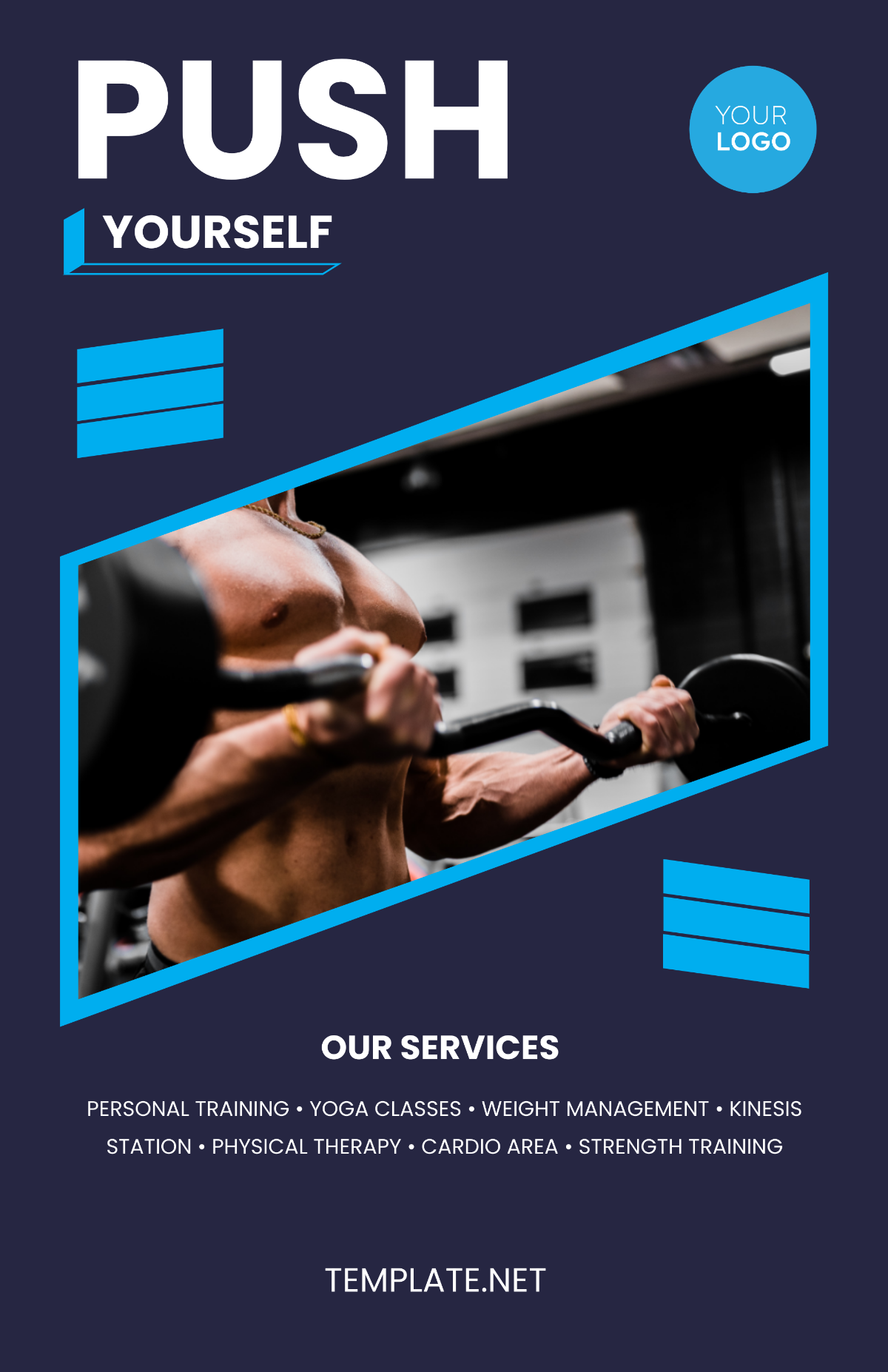 Gym Promotional Poster Template