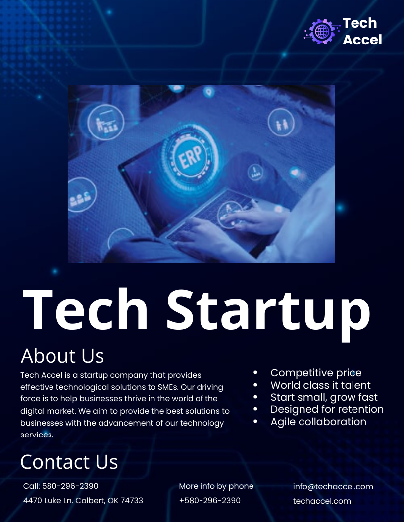 Tech Startup Pamphlet Template