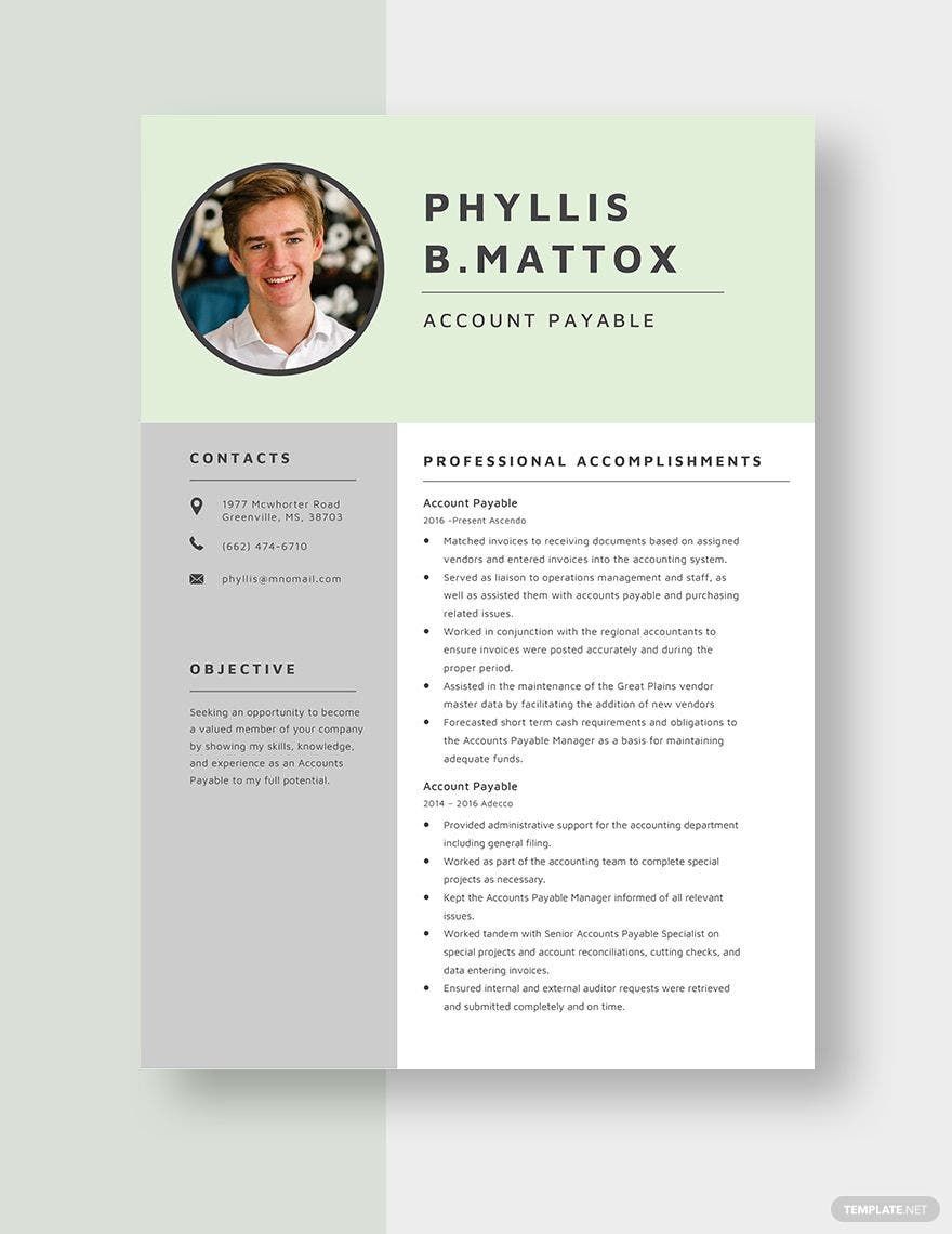 Accounts Payable Resume
