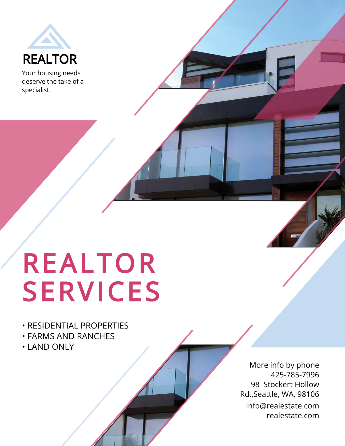 Real Estate Agent/Realtor Flyer Template