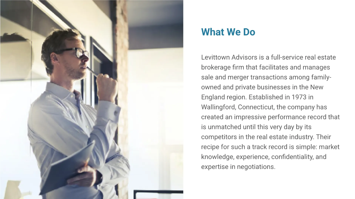 Free Simple Real Estate Presentation Template to Edit Online