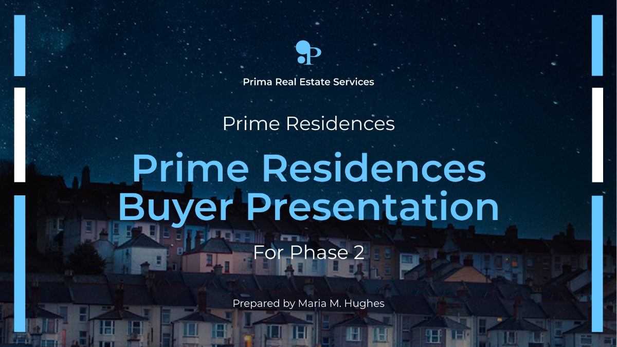Free Real Estate Buyer Presentation Template