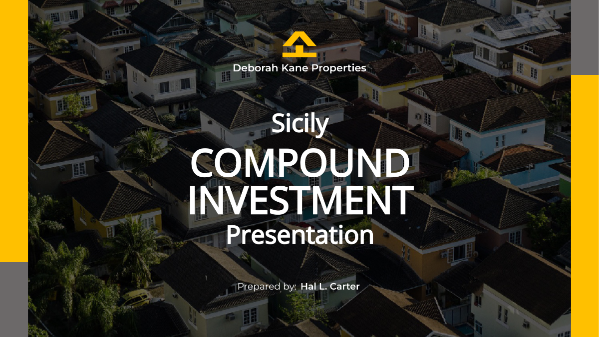 Free Real Estate Investment Presentation Template