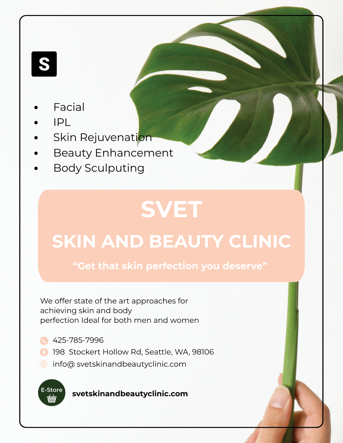 Skin Beauty Clinic Flyer
