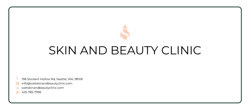 Free Skin Beauty Clinic Envelope Template