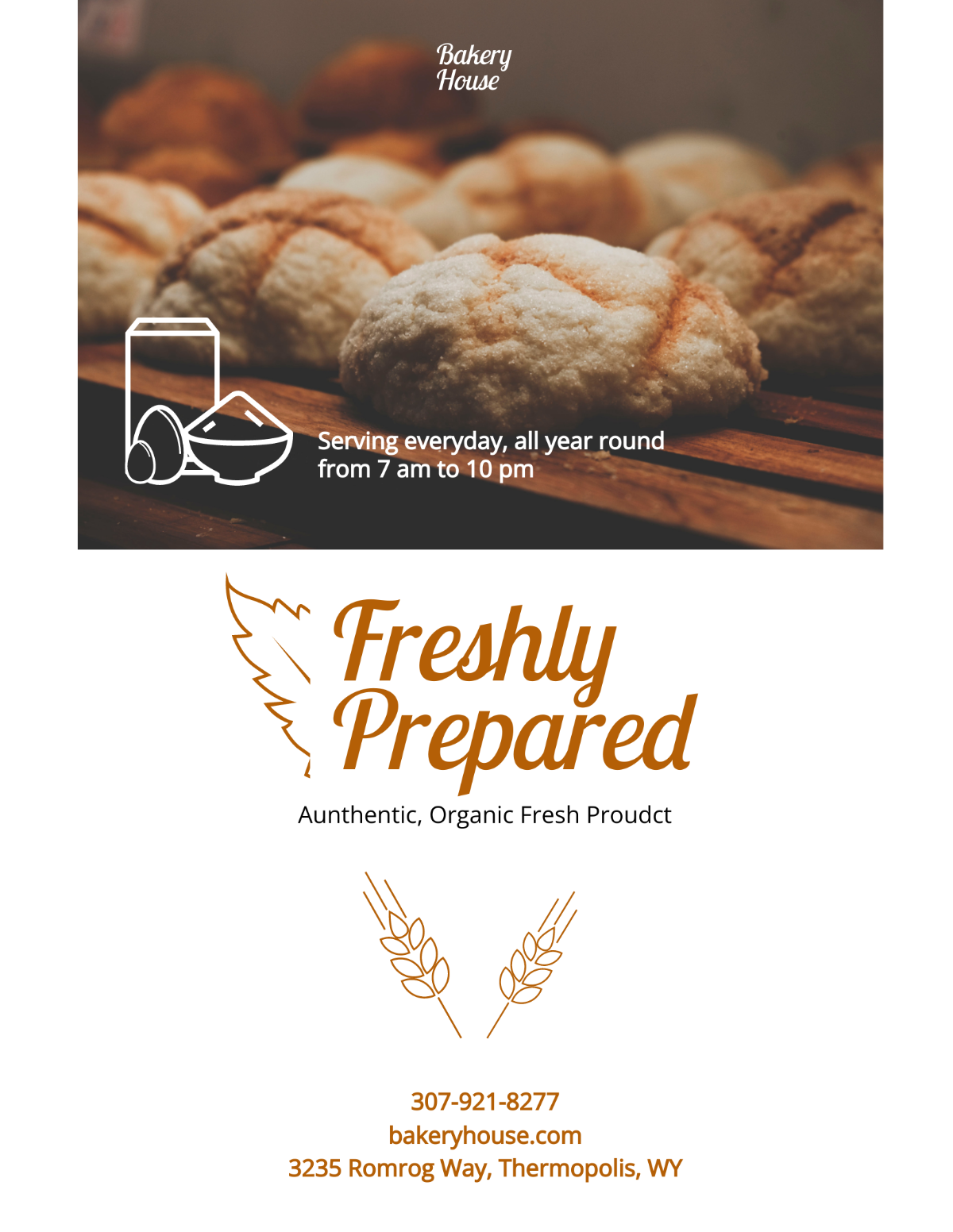 Bakery Pamphlet Template