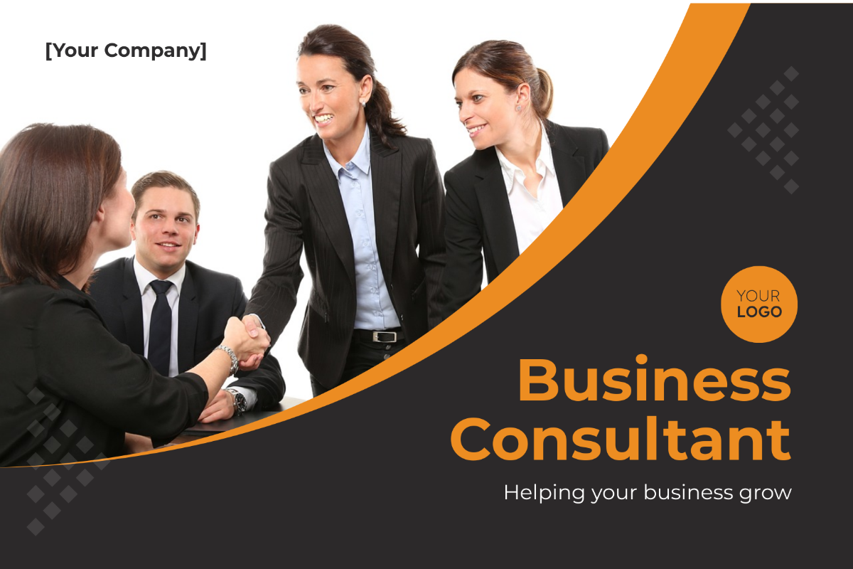 Business Consultant Postcard Template