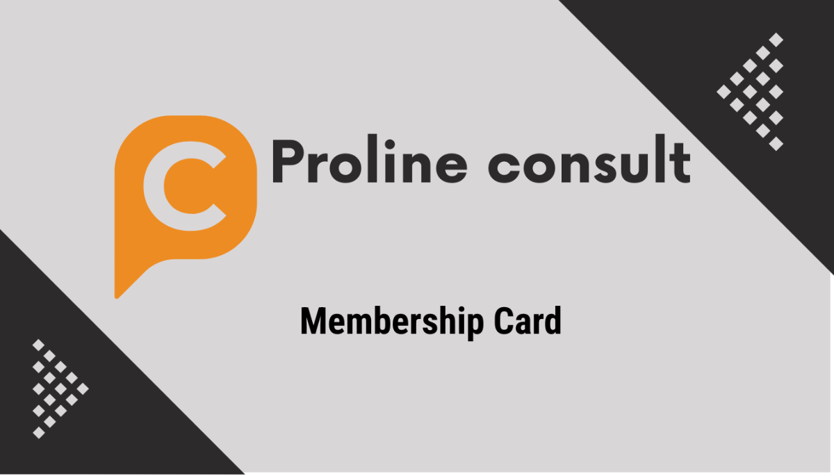 Business Consultant Membership Card