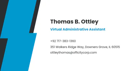 Free Work From Home Job Business Card Template to Edit Online