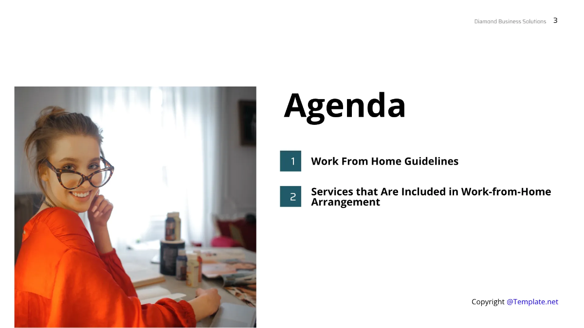 Free Simple Work From Home Presentation Template to Edit Online