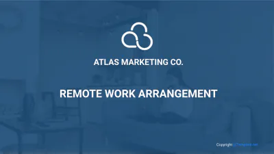 Free Sample Remote Work Presentation Template to Edit Online