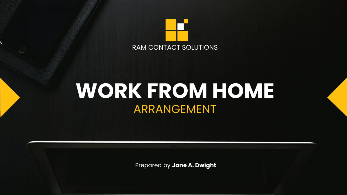 Free Working from Home Presentation Template to Edit Online