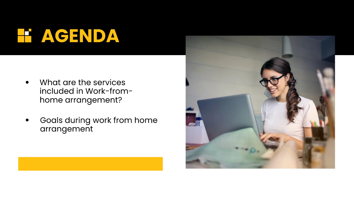 Free Working from Home Presentation Template to Edit Online