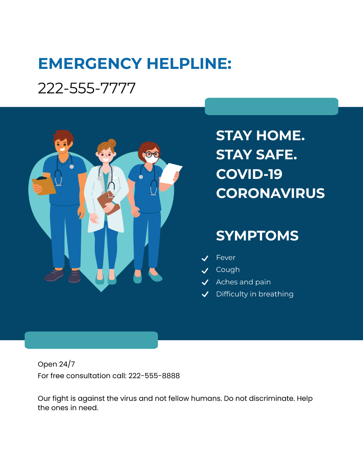 COVID-19 Coronavirus Medical Campaign Flyer Template - Edit Online & Download