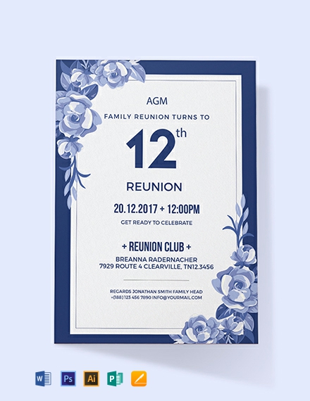 Family Reunion Invitations Templates Free 9