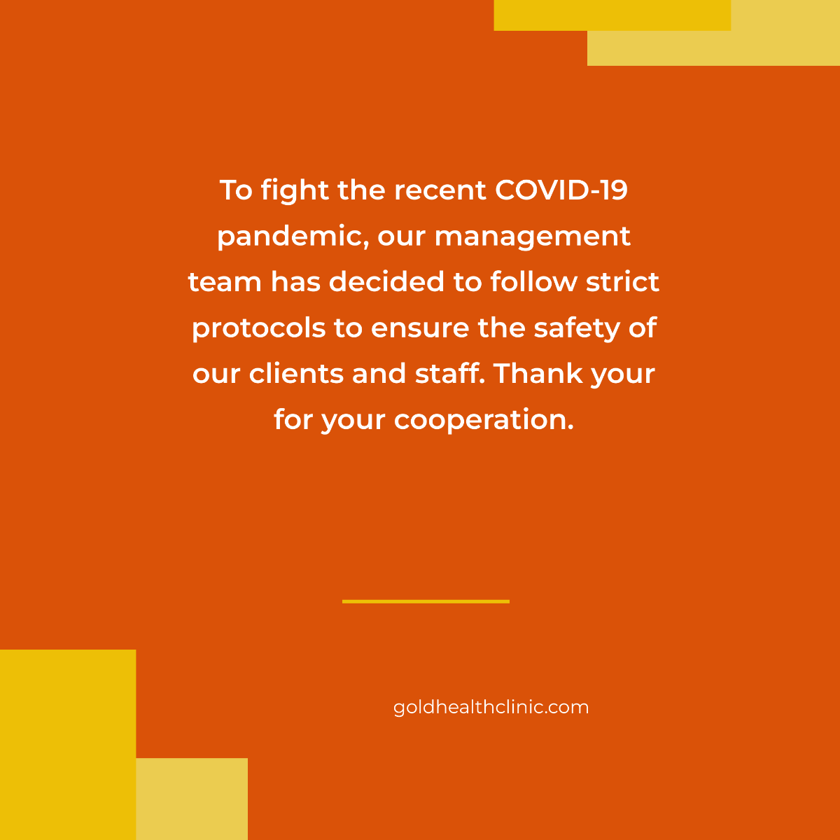 Free Coronavirus COVID-19 Instagram Banner Post Template