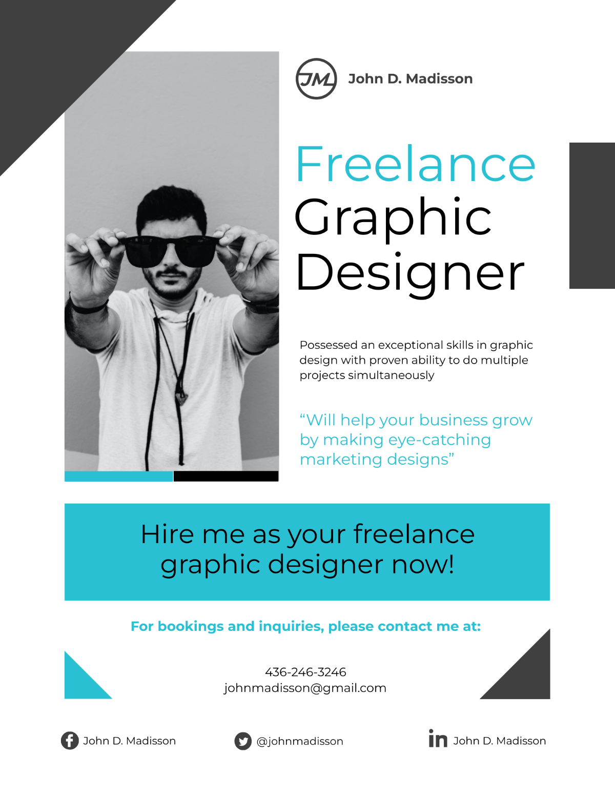 Sample Freelance Flyer Template - Edit Online & Download