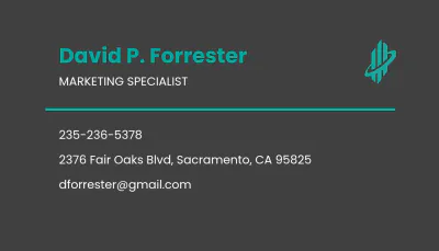 Free Sample Freelancer Business Card Template to Edit Online
