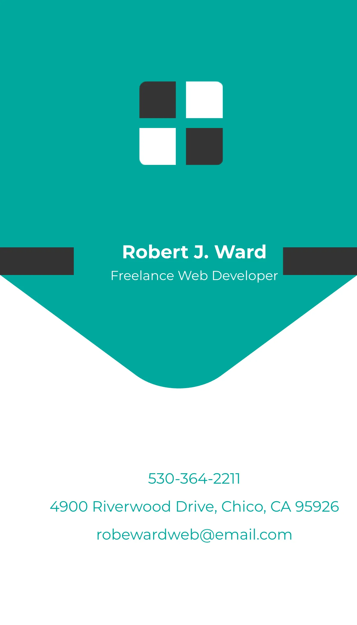 Freelance Developer Business Card Template to Edit Online