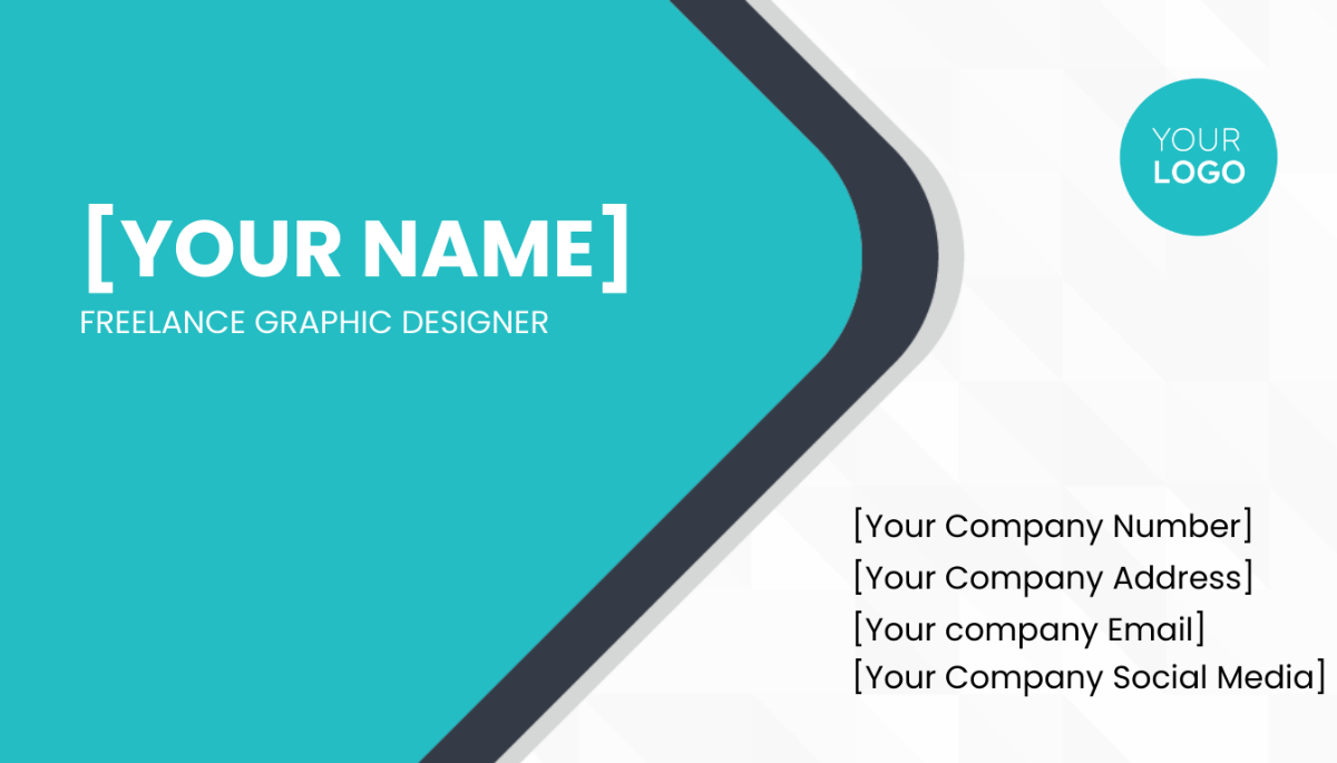 Freelance Graphic Designer Business Card