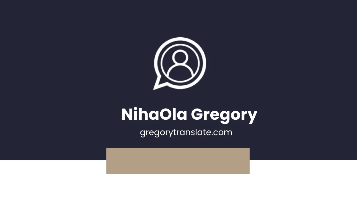 Freelance Translator Business Card Template to Edit Online