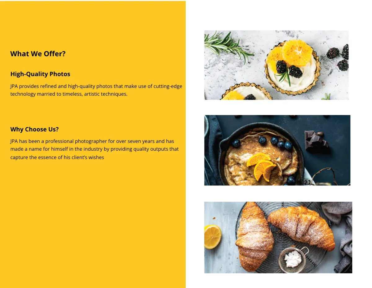 Free Bi-Fold Freelance Photographer Brochure Template to Edit Online
