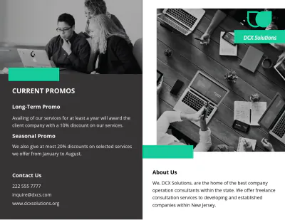 Free Bi-Fold Freelancer Brochure Template to Edit Online