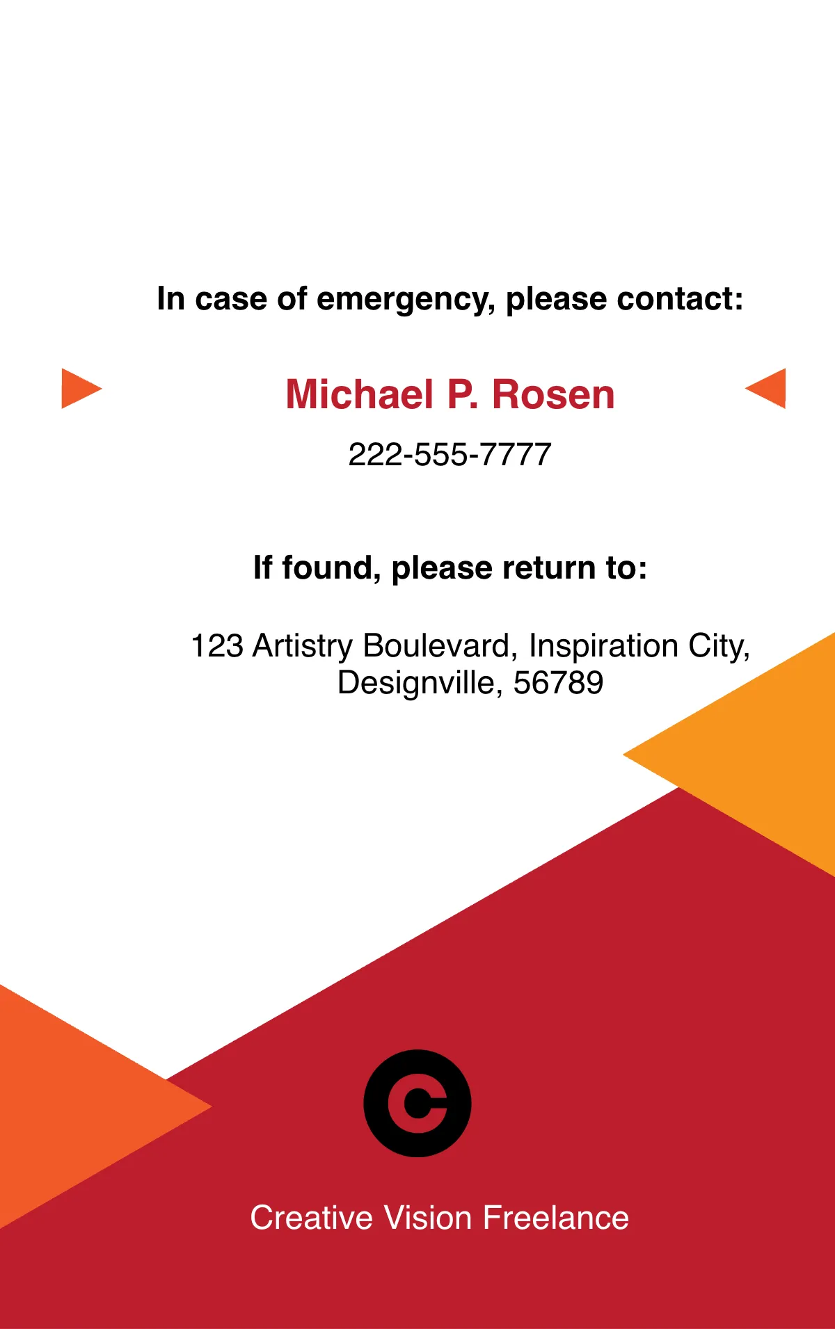 Free Creative Freelancer ID Card Template to Edit Online